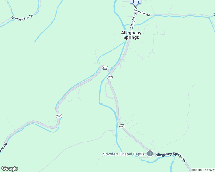 map of restaurants, bars, coffee shops, grocery stores, and more near 2120-2176 Alleghany Spring Road in Shawsville