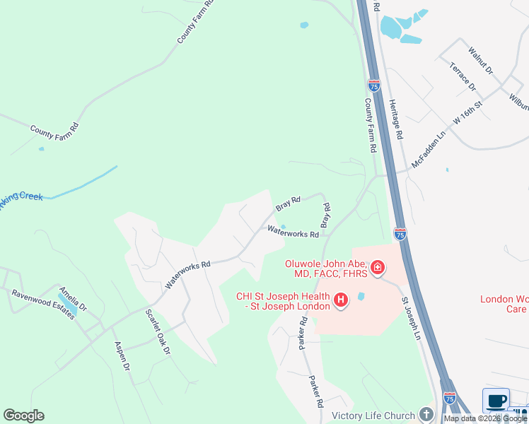 map of restaurants, bars, coffee shops, grocery stores, and more near 306 Bray Road in London