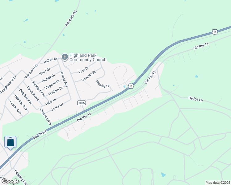 map of restaurants, bars, coffee shops, grocery stores, and more near 5925 Lee Highway in Dublin