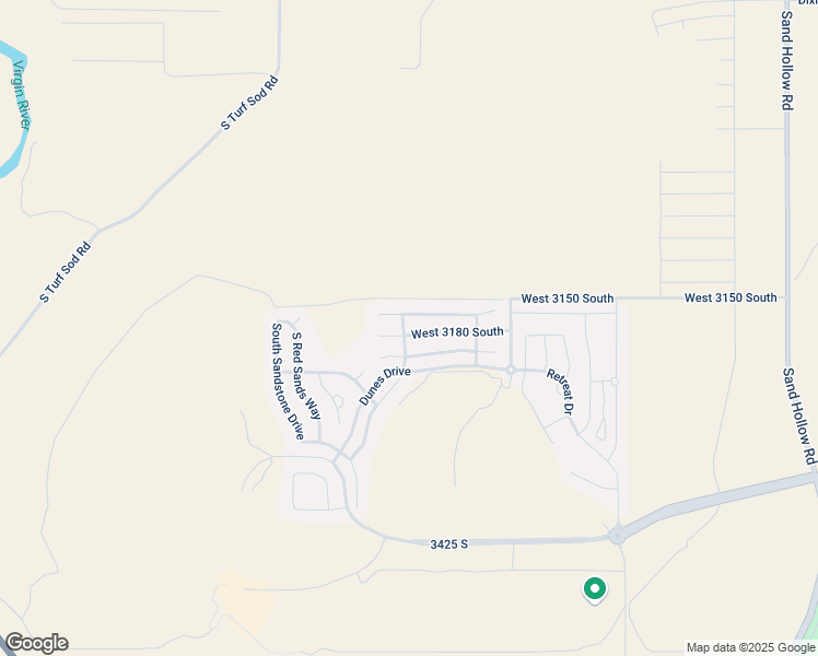 map of restaurants, bars, coffee shops, grocery stores, and more near 5336 West 3180 South in Hurricane