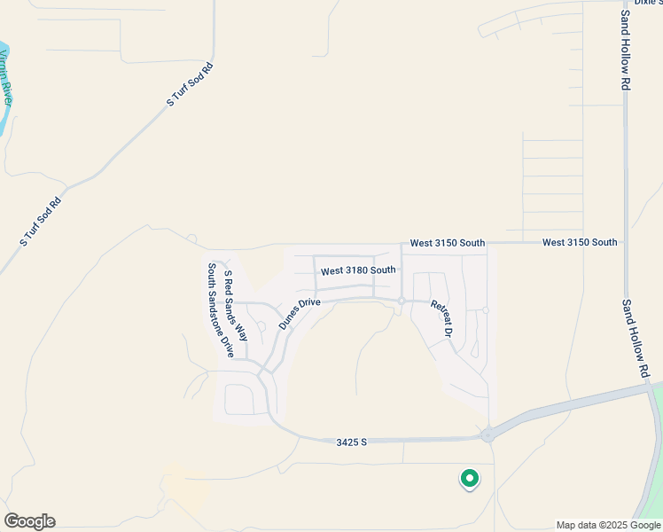 map of restaurants, bars, coffee shops, grocery stores, and more near 5310 West 3180 South in Hurricane