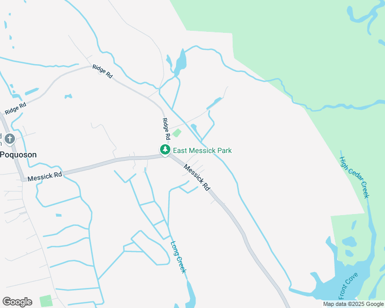 map of restaurants, bars, coffee shops, grocery stores, and more near 163 Messick Road in Poquoson