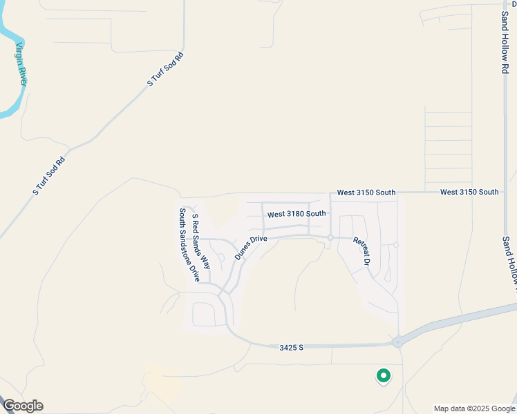map of restaurants, bars, coffee shops, grocery stores, and more near 5349 West 3160 South in Hurricane