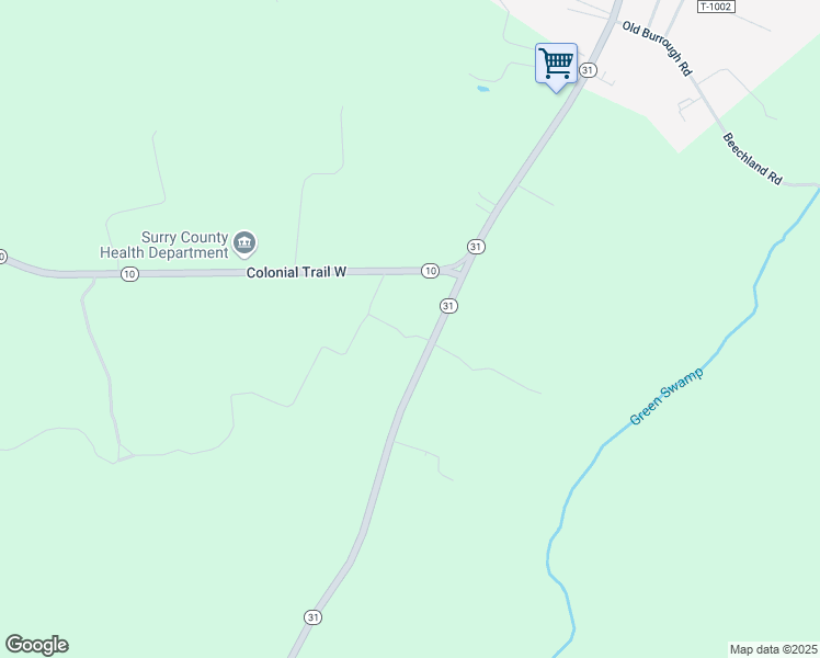 map of restaurants, bars, coffee shops, grocery stores, and more near 10799 Rolfe Highway in Elberon