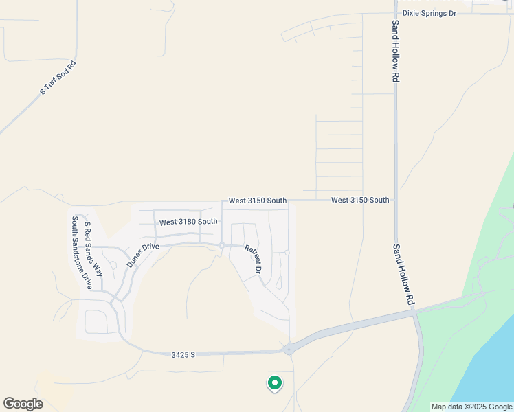 map of restaurants, bars, coffee shops, grocery stores, and more near 5002 West 3175 South in Hurricane