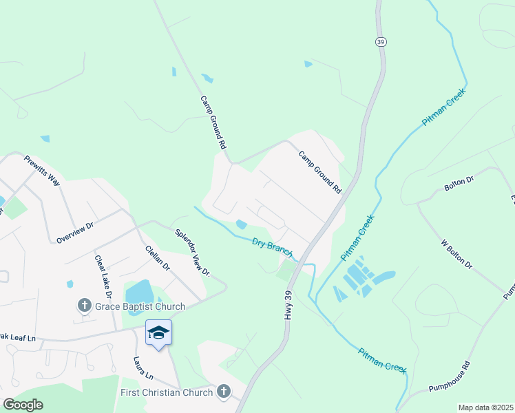 map of restaurants, bars, coffee shops, grocery stores, and more near 1699 Rainbow Terrace Drive in Somerset