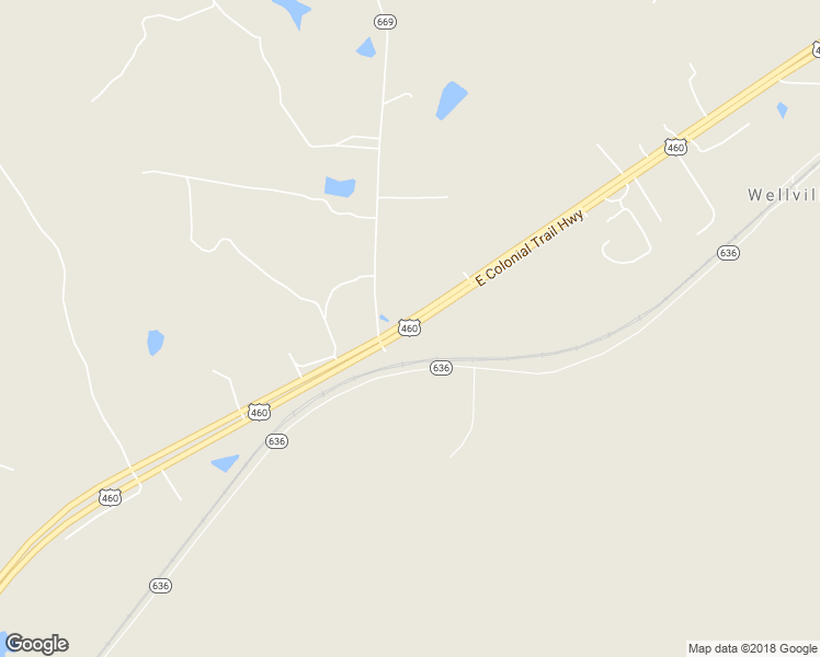 map of restaurants, bars, coffee shops, grocery stores, and more near East Colonial Trail Highway in Blackstone