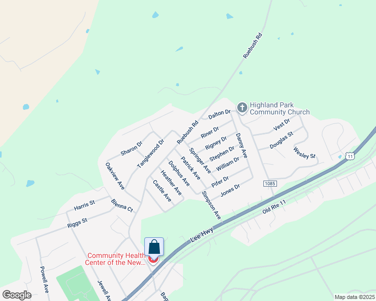 map of restaurants, bars, coffee shops, grocery stores, and more near 6077 Springer Avenue in Dublin