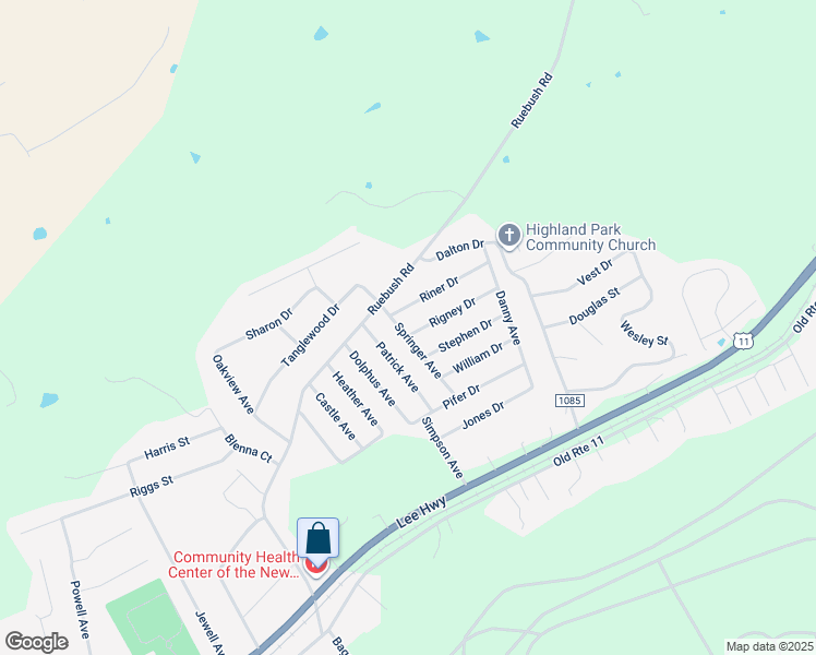 map of restaurants, bars, coffee shops, grocery stores, and more near 6077 Springer Avenue in Dublin