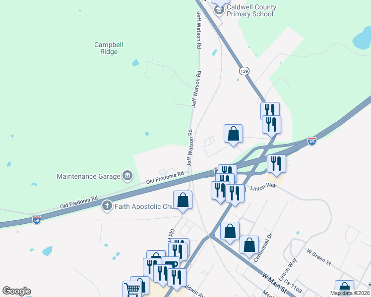 map of restaurants, bars, coffee shops, grocery stores, and more near 37 Jeff Watson Road in Princeton
