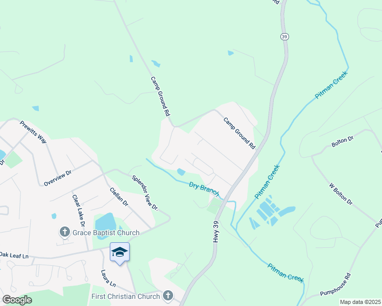 map of restaurants, bars, coffee shops, grocery stores, and more near 1699 Rainbow Terrace Drive in Somerset