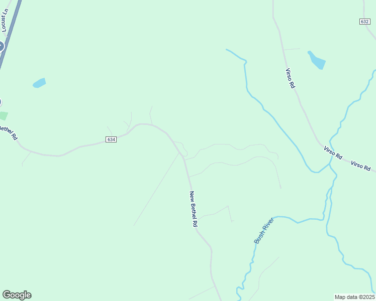 map of restaurants, bars, coffee shops, grocery stores, and more near 1-199 Fowlkes Lane in Meherrin