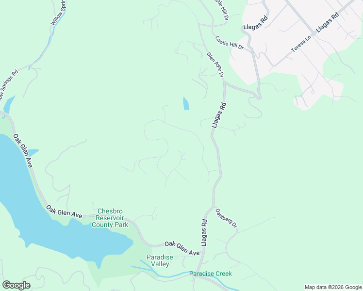 map of restaurants, bars, coffee shops, grocery stores, and more near 1960 Rocky Ridge Road in Morgan Hill
