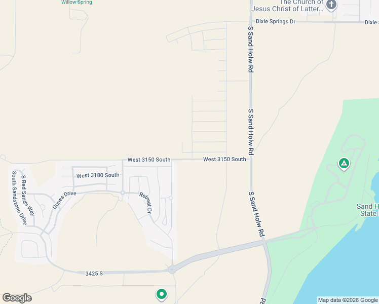 map of restaurants, bars, coffee shops, grocery stores, and more near 4847 West 3130 South in Hurricane