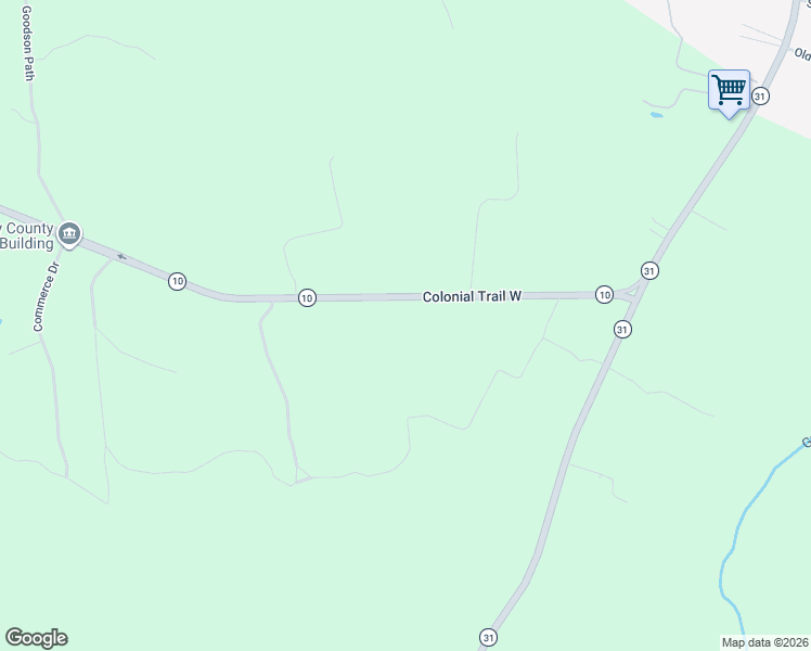 map of restaurants, bars, coffee shops, grocery stores, and more near 487 Colonial Trail W in Dendron