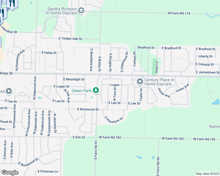 map of restaurants, bars, coffee shops, grocery stores, and more near 501 Douglas Dr in Republic