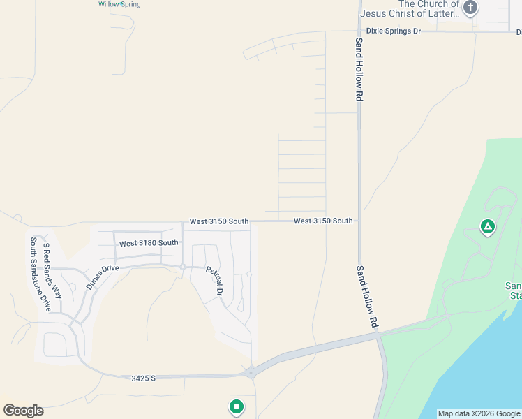 map of restaurants, bars, coffee shops, grocery stores, and more near South 4850 West in Hurricane