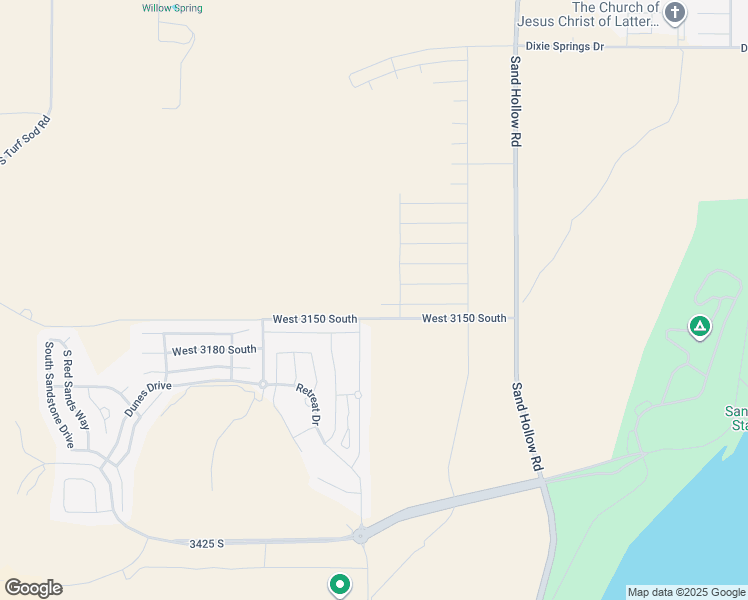 map of restaurants, bars, coffee shops, grocery stores, and more near South 4850 West in Hurricane