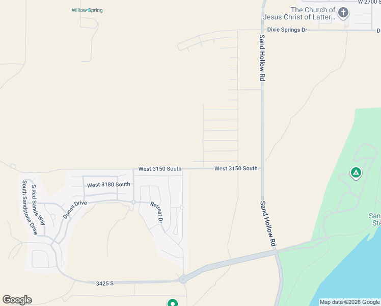 map of restaurants, bars, coffee shops, grocery stores, and more near South 4850 West in Hurricane