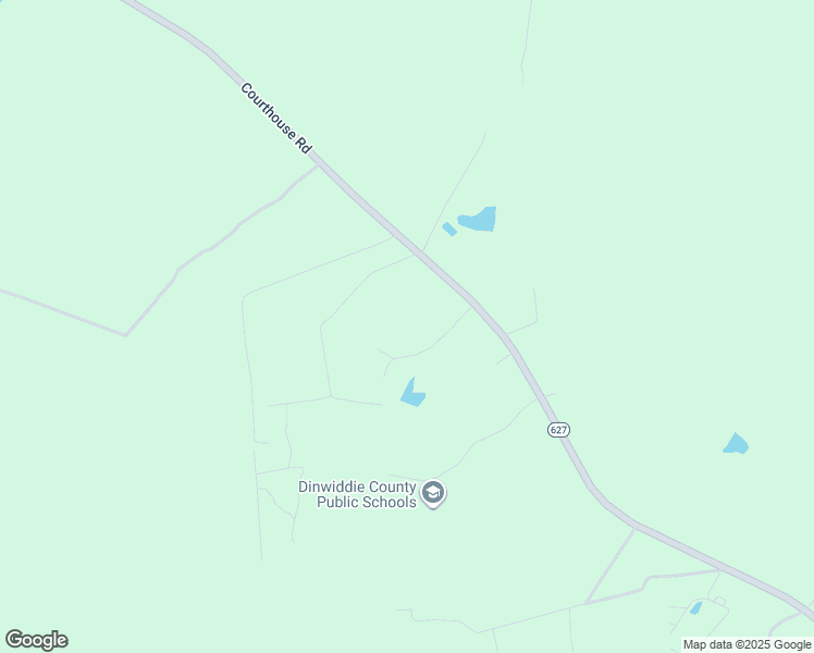 map of restaurants, bars, coffee shops, grocery stores, and more near 17316 G W Fisher Dr in Dinwiddie