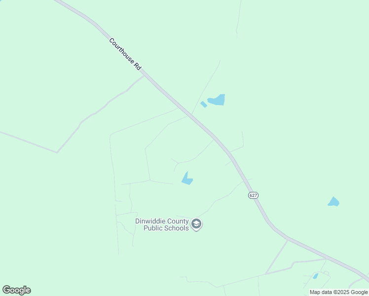 map of restaurants, bars, coffee shops, grocery stores, and more near 17316 G W Fisher Dr in Dinwiddie