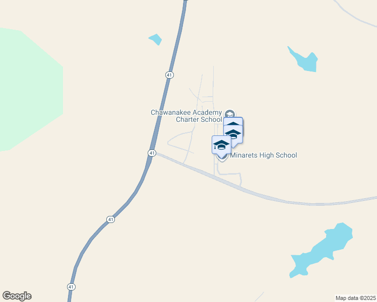 map of restaurants, bars, coffee shops, grocery stores, and more near Sunflower Lane in Madera County