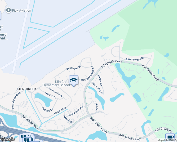 map of restaurants, bars, coffee shops, grocery stores, and more near 807 Gateway Court in Newport News