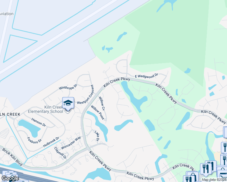 map of restaurants, bars, coffee shops, grocery stores, and more near 911 Edgewater Drive in Newport News
