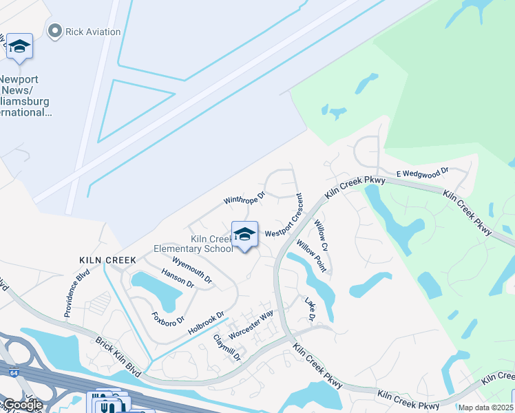 map of restaurants, bars, coffee shops, grocery stores, and more near 803 Bacon Court in Newport News