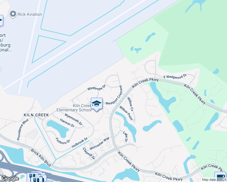 map of restaurants, bars, coffee shops, grocery stores, and more near 804 Progress Court in Newport News
