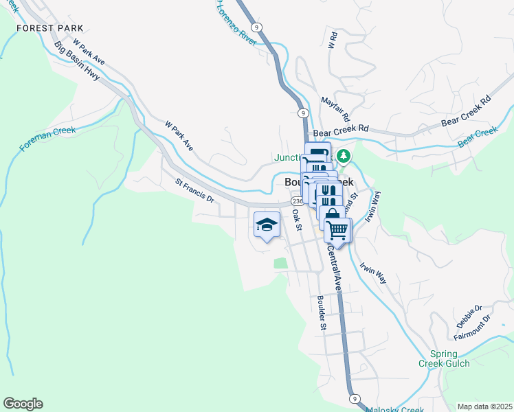 California 236, Boulder Creek CA Walk Score