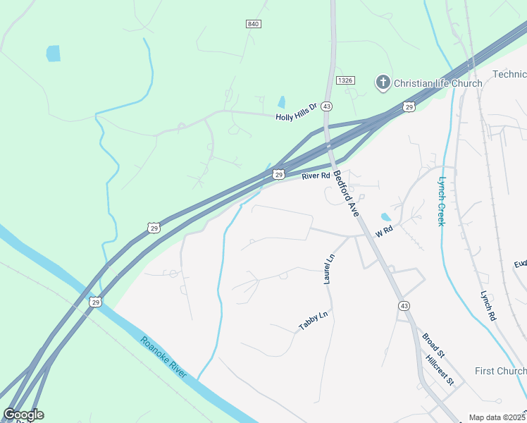 map of restaurants, bars, coffee shops, grocery stores, and more near 2203 Poplar Avenue in Altavista