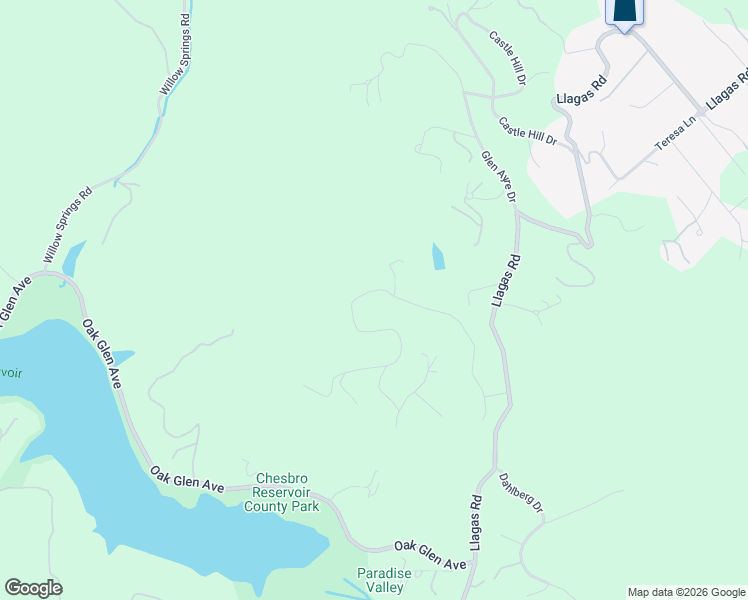 map of restaurants, bars, coffee shops, grocery stores, and more near 18025 Woodland Avenue in Morgan Hill