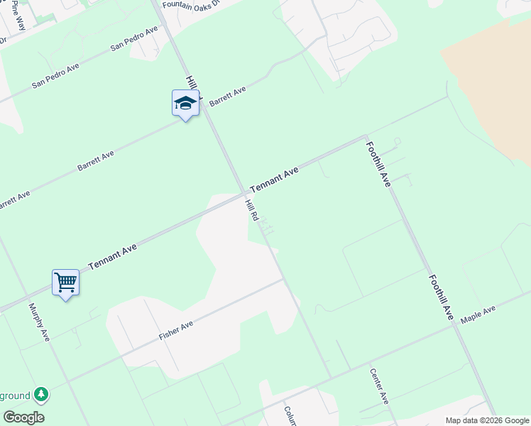 map of restaurants, bars, coffee shops, grocery stores, and more near 15860 Hill Road in Morgan Hill