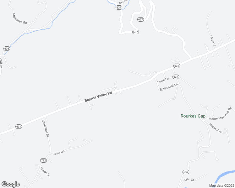 map of restaurants, bars, coffee shops, grocery stores, and more near 3918 Baptist Valley Road in Cedar Bluff