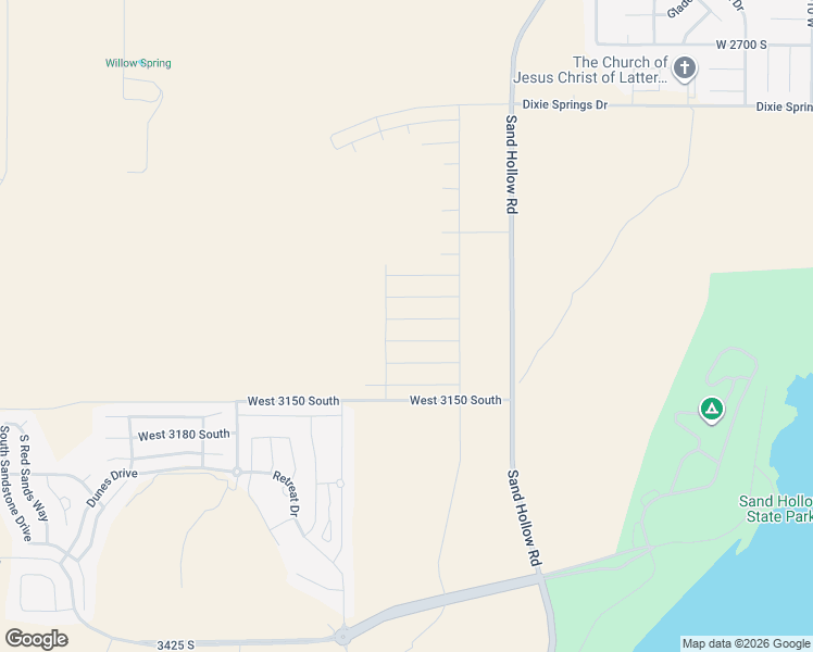 map of restaurants, bars, coffee shops, grocery stores, and more near 4755 West 3050 South in Hurricane