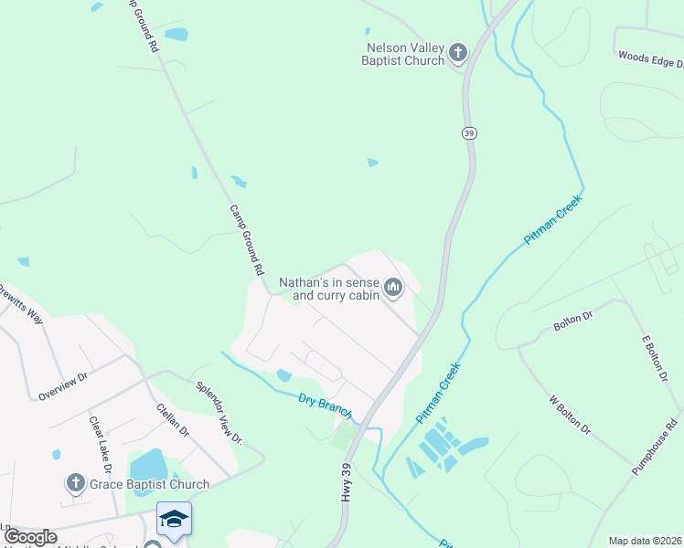 map of restaurants, bars, coffee shops, grocery stores, and more near 2289 Camp Ground Road in Somerset