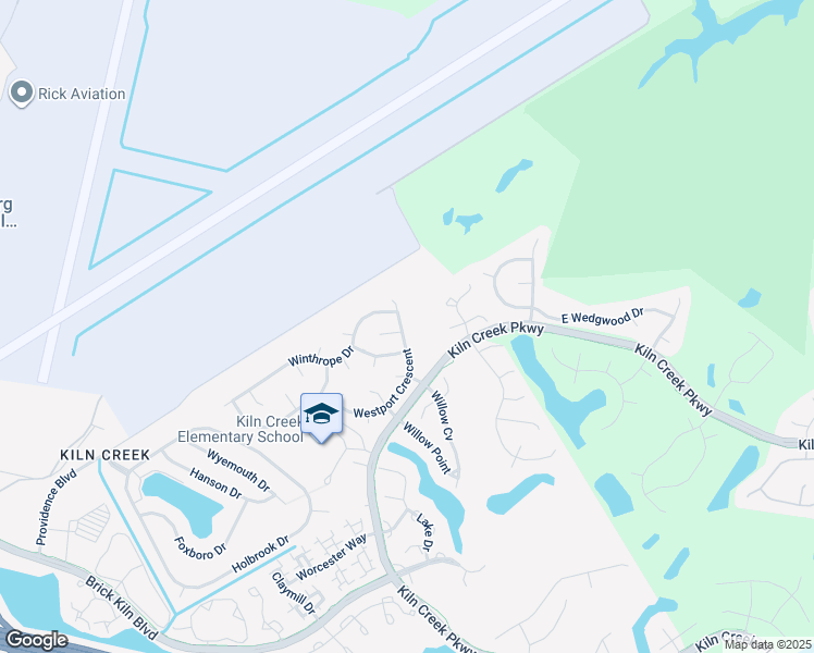 map of restaurants, bars, coffee shops, grocery stores, and more near 1720 Westport Crescent in Newport News