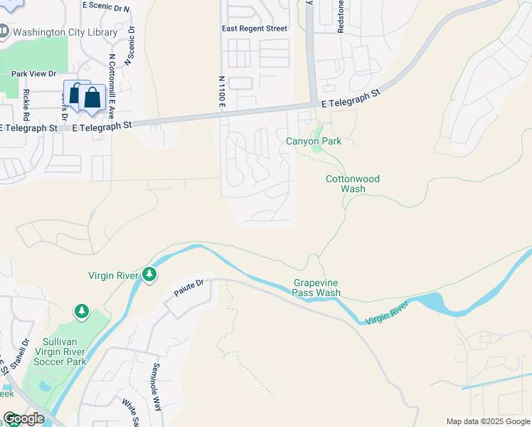 map of restaurants, bars, coffee shops, grocery stores, and more near 1360 East Telegraph Street in Washington