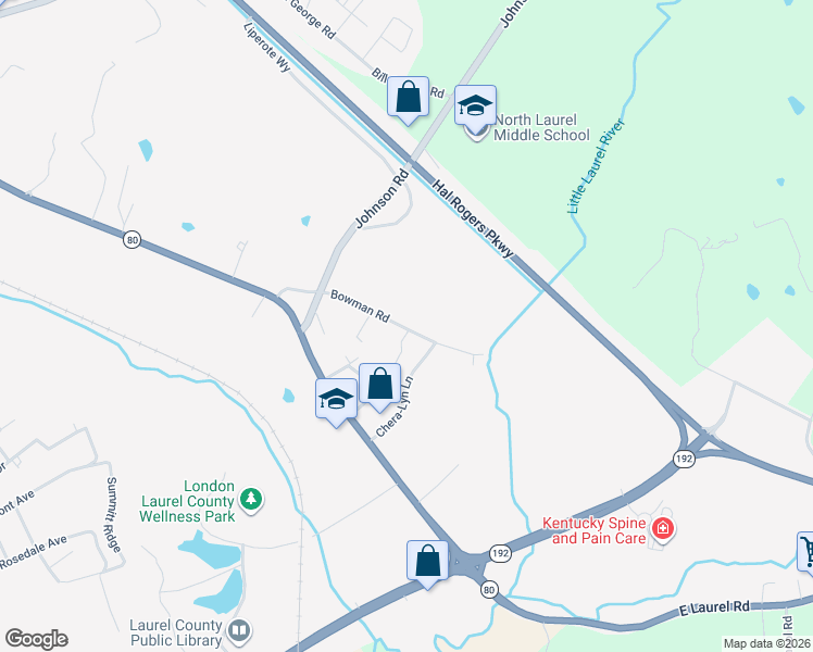 map of restaurants, bars, coffee shops, grocery stores, and more near 1081 Bowman Road in London