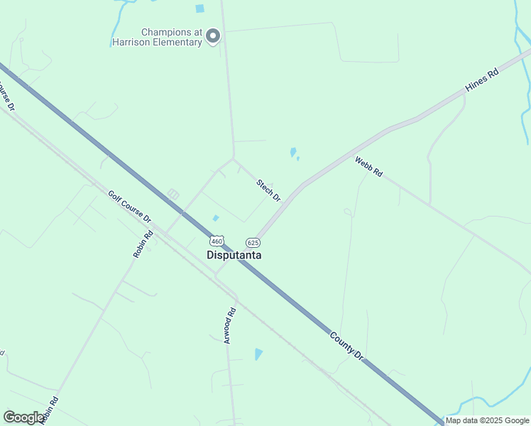 map of restaurants, bars, coffee shops, grocery stores, and more near 13512 Hines Road in Disputanta
