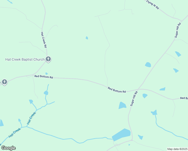 map of restaurants, bars, coffee shops, grocery stores, and more near 580 Red Bottom Road in Brookneal