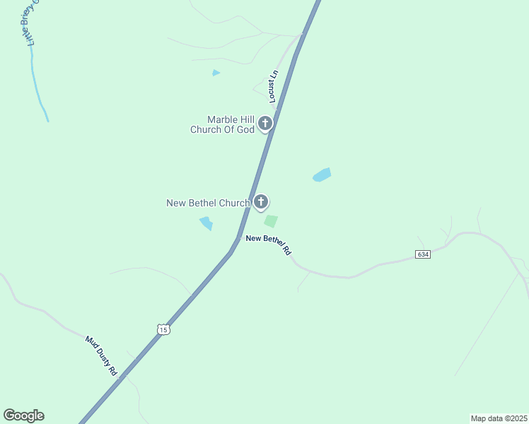 map of restaurants, bars, coffee shops, grocery stores, and more near 14167 Farmville Road in Meherrin