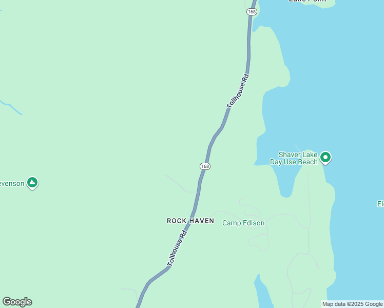 map of restaurants, bars, coffee shops, grocery stores, and more near 42832 Tollhouse Road in Shaver Lake