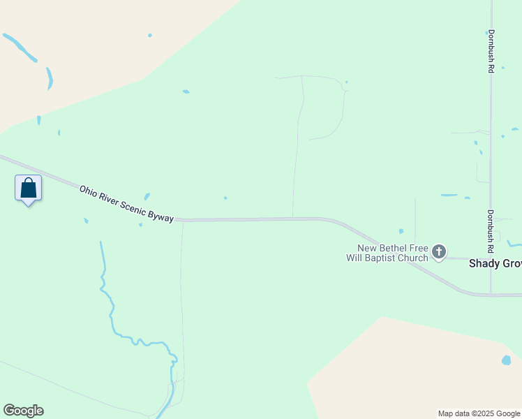 map of restaurants, bars, coffee shops, grocery stores, and more near 7717 Unionville Road in Brookport