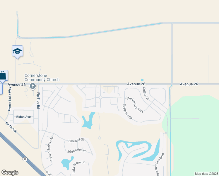 map of restaurants, bars, coffee shops, grocery stores, and more near 5001 East Robertson Boulevard in Chowchilla