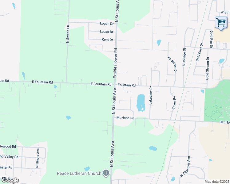 map of restaurants, bars, coffee shops, grocery stores, and more near 3902 N Street Louis Avenue in Joplin