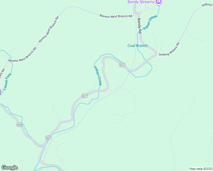 map of restaurants, bars, coffee shops, grocery stores, and more near State Route 627 in Cedar Bluff