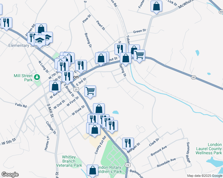 map of restaurants, bars, coffee shops, grocery stores, and more near 100 Scott Street in London