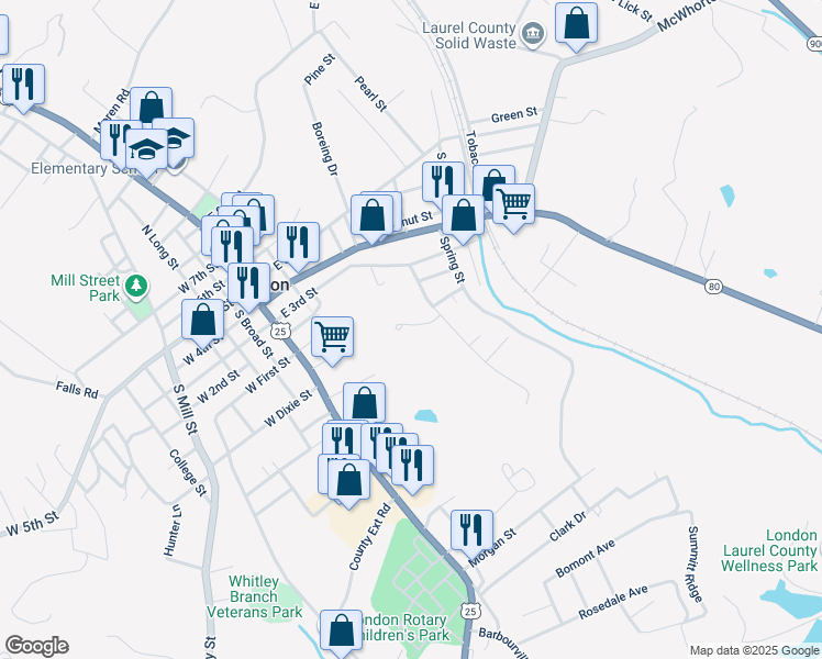 map of restaurants, bars, coffee shops, grocery stores, and more near 100 Scott Street in London